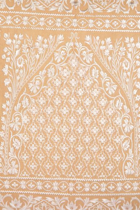 Buy_Khaabka_Cream Cotton Linen Thread Mehr Embroidered Cushion Covers - 2 Pcs_Online_at_Aza_Fashions