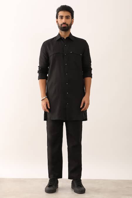 Son of A Noble Snob Abeer Patch Pocket Long Shirt With Pant 