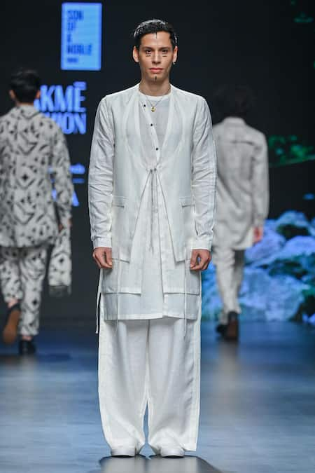 Son of A Noble Snob Saman Linen Jacket Trouser Set 