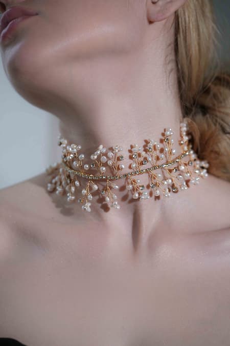 Floristaa By Mahek Artemis Stone Embellished Choker 