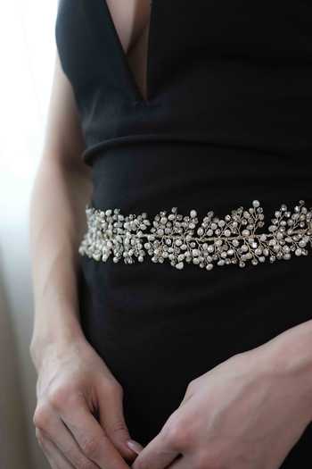 Buy Floristaa by mahek Silver Crystals, Pearls Boheme Vine Embellished Waist Belt Online at Aza Fashions Buy_Floristaa by mahek_Silver Crystals, Pearls Boheme Vine Embellished Waist Belt _Online_at_Aza_Fashions