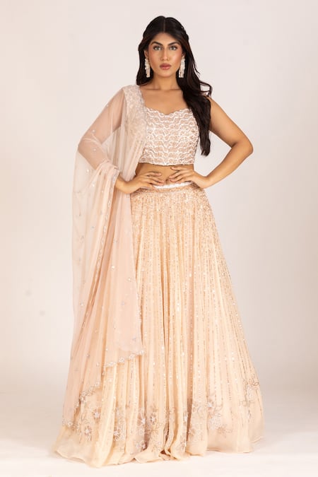 KRINA PATEL Sequin Work Lehenga Set 