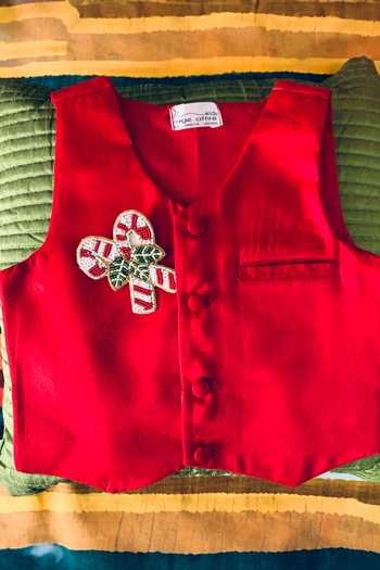 Buy Rage Attire-Sweta Saria Red Cotton, Silk Embroidery, Beads Christmas Ornament Patch Jacket Online at Aza Fashions Buy_Rage Attire-Sweta Saria_Red Cotton, Silk Embroidery, Beads Christmas Ornament Patch Jacket _Online_at_Aza_Fashions