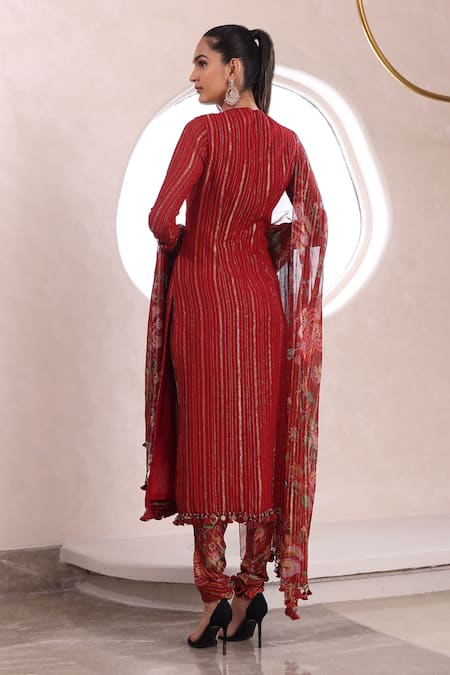 Mahima Mahajan Dhwani Mirrorwork Bodice Kurta Churidar Set 