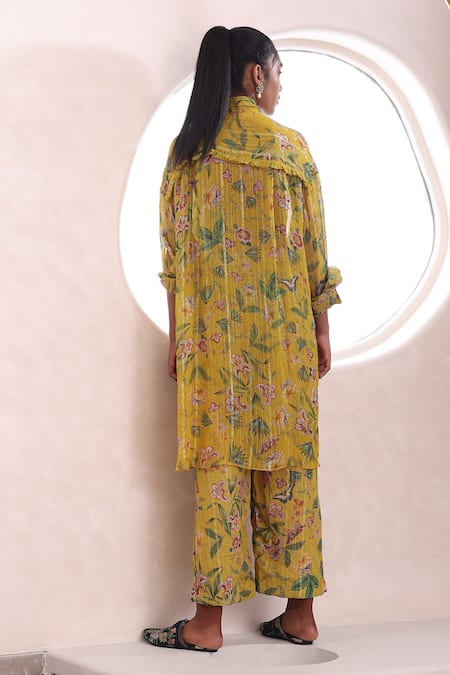 Mahima Mahajan Tara Blossom Print Long Top With Pant 
