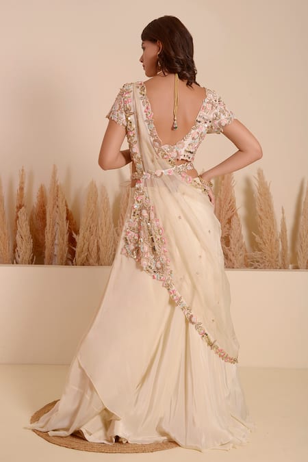 Surabhi Arya Petunia Bloom Embellished Blouse Lehenga Set 