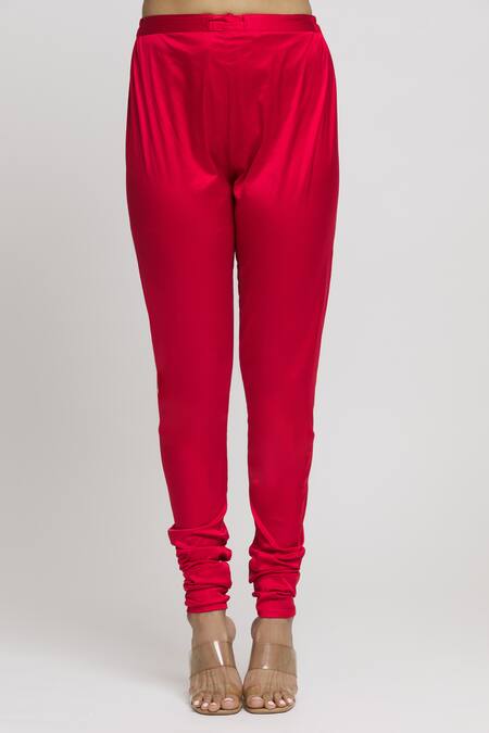 Gopi Vaid Red Tussar, Lycra, Chiffon Embroidery Split V-neck Aarohi Floret Anarkali Set at Aza Fashions Gopi Vaid_Red Tussar, Lycra, Chiffon Embroidery Split V-neck Aarohi Floret Anarkali Set _at_Aza_Fashions