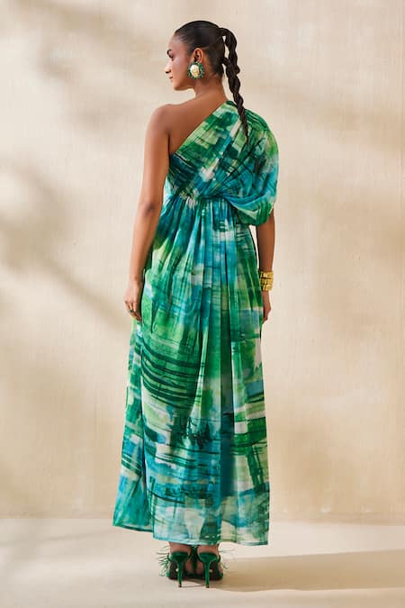 Ankita Dharman Nada Abstract Pattern Kaftan 