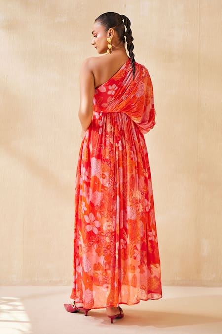 Ankita Dharman Abstract Floral Pattern Kaftan 