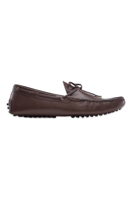 Baron & Bay_Brown Plain Marino Shoes  _Online_at_Aza_Fashions