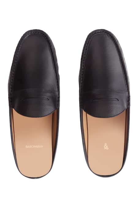 Baron & Bay Arno Plain Backless Loafers 