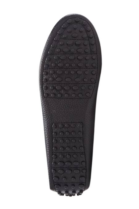 Buy_Baron & Bay_Black Marino Milled Textured Shoes  _Online_at_Aza_Fashions