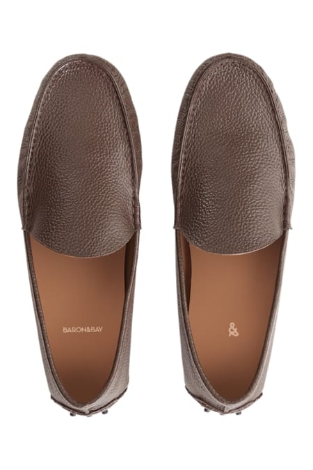 Baron & Bay Marino Milled Textured Round Toe Shoes 