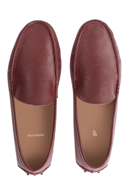 Baron & Bay Marino Milled Round Toe Textured Shoes 