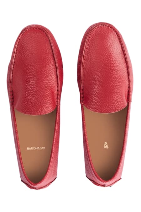 Baron & Bay Marino Milled Round Toe Textured Shoes 