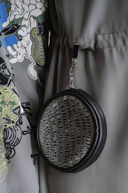 Shop Anurag Gupta Grey Georgette High Neck Germ Print Straight Dress Online at Aza Fashions Shop_Anurag Gupta_Grey Georgette High Neck Germ Print Straight Dress _Online_at_Aza_Fashions