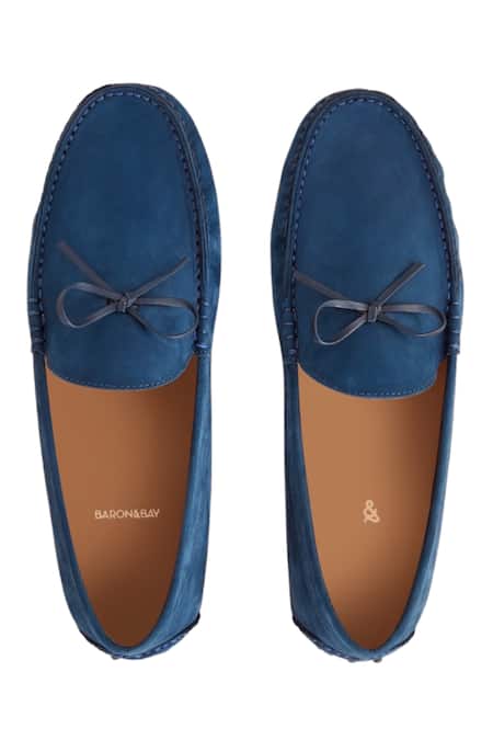 Baron & Bay Marino Solid Front Bow Loafers 