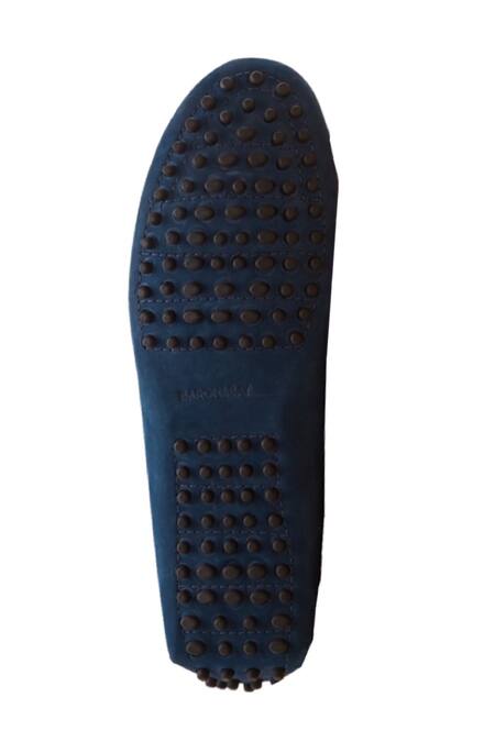 Buy_Baron & Bay_Blue Bow Trim Marino Solid Front Loafers  _Online_at_Aza_Fashions