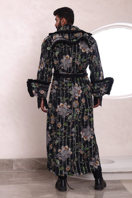 Mahima Mahajan Arin Musk Blossom Print Trench Jacket 