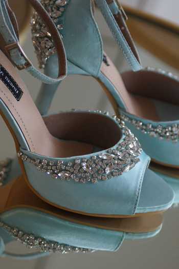 Shradha Hedau Footwear Couture_Blue Crystals Saige Embellished Heels _Online_at_Aza_Fashions