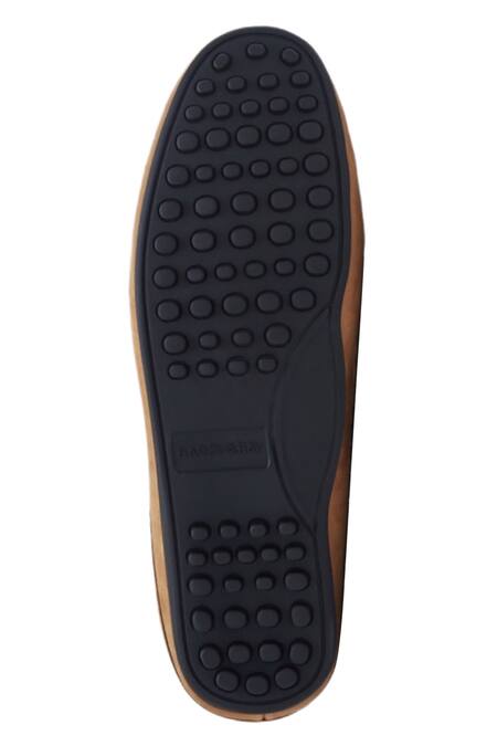 Shop_Baron & Bay_Brown Plain Arno Nubuck Loafers  _Online_at_Aza_Fashions