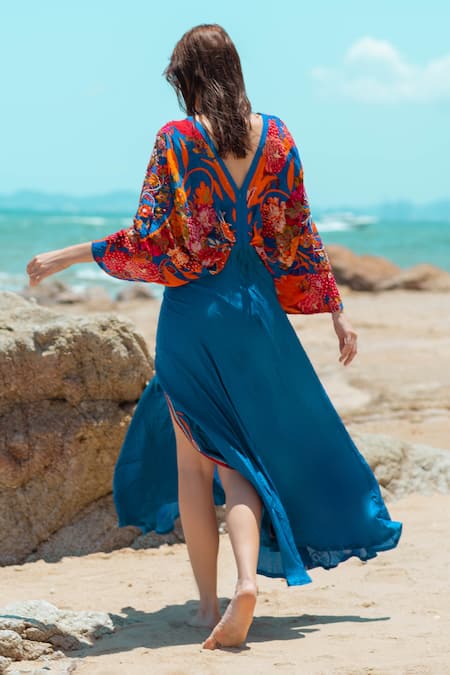 Pds By Sneha Printed Midi Dress 