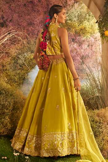 Charu Makkar Fleur Embroidered Lehenga Set For Kids