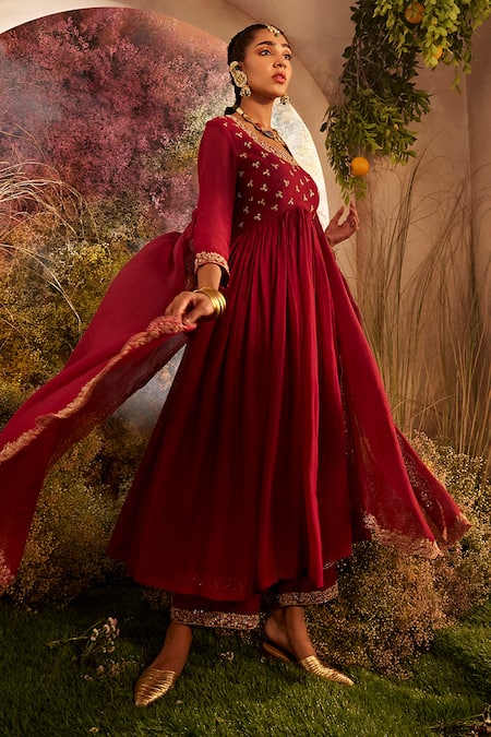 Top more than 112 anarkali dress with plazo super hot