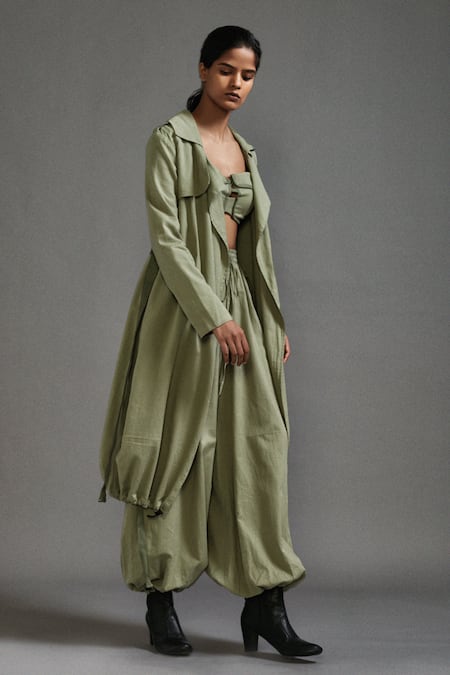 MATI Oversized Trench Jacket With Belt 