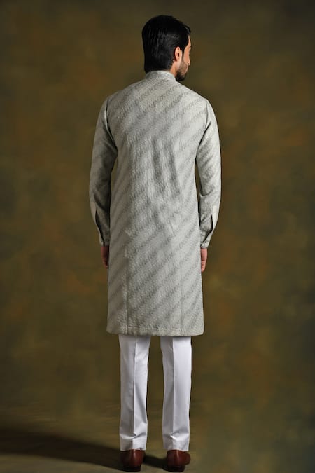 Punit Arora Vine Embroidered Kurta Trouser Set 