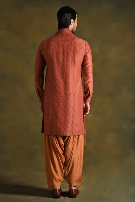 Punit Arora Floral Embroidered Kurta Set 