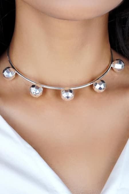 Varnika Arora Disco Ball Textured Choker 