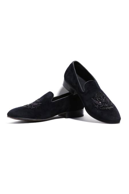 Shop Asuka Black Embroidery Hand Shoes Online at Aza Fashions Shop_Asuka_Black Embroidery Hand Shoes _Online_at_Aza_Fashions