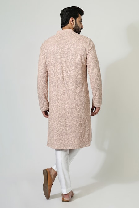 Chatenya Mittal Leaf Embroidered Kurta Set 