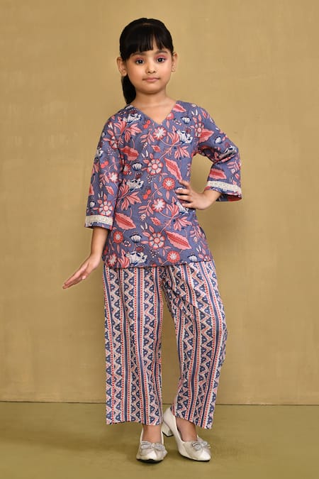 Samyukta Singhania Cotton Bloom Print Top & Pant Set 