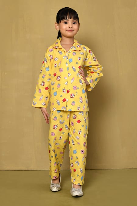 Samyukta Singhania Cupcake & Unicorn Print Cotton Night Suit Set 