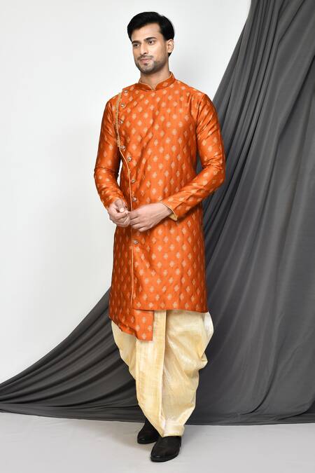 Arihant Rai Sinha Flower Woven Kurta & Dhoti Pant Set 