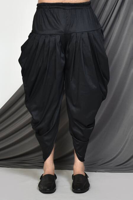 Arihant Rai Sinha_Green Silk, Jacquard, Cotton Embroidery Bloomy Layered Sherwani With Dhoti Pant _Online_at_Aza_Fashions