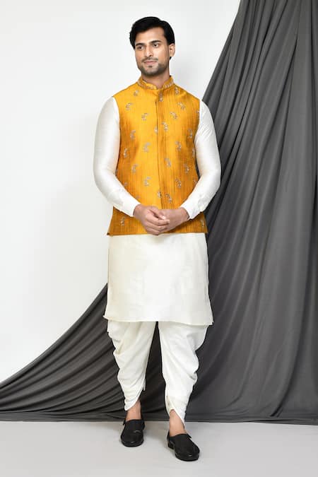 Arihant Rai Sinha Tiger Lily Bloom Embroidered Nehru Jacket 