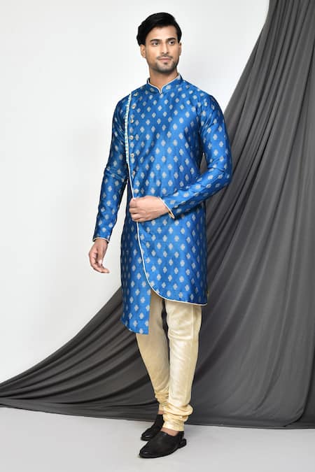 Arihant Rai Sinha Pansy Bloom Woven Asymmetric Kurta 