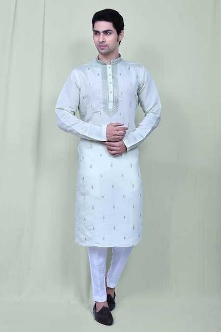 Aryavir Malhotra Resham Embroidered Kurta & Pant Set 