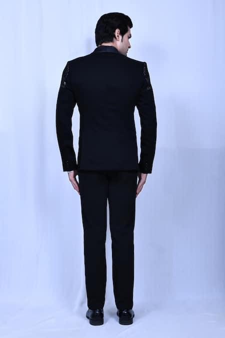 Arihant Rai Sinha Sequin Embroidered Tuxedo Pant Set 