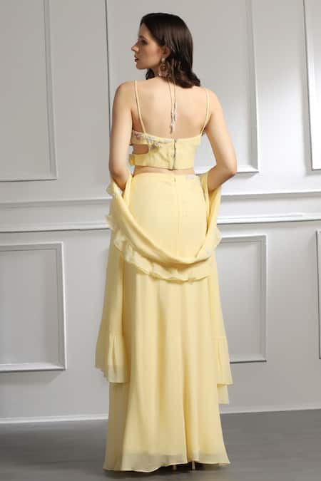 Baya Applique Embroidered Blouse Skirt Set 