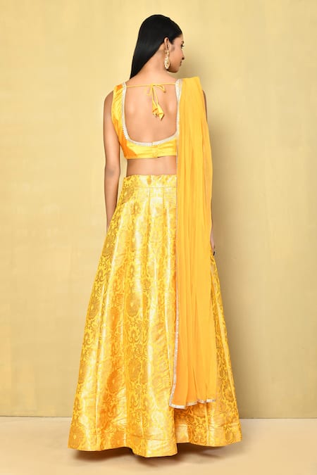 Samyukta Singhania Lace Embroidered Blouse Lehenga Set 