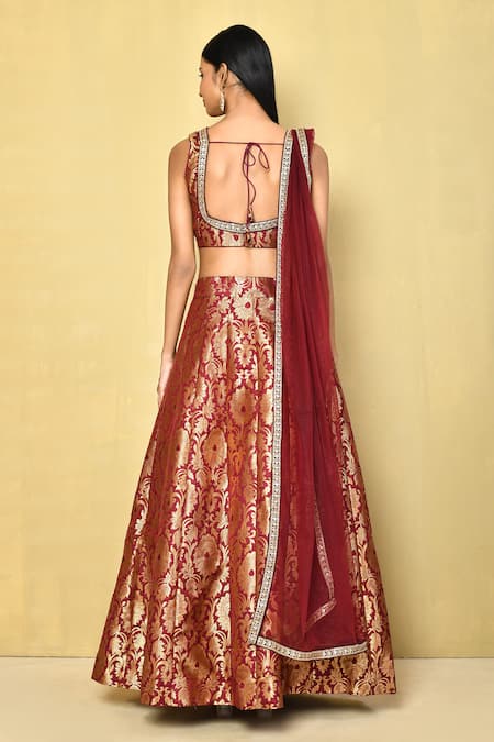 Samyukta Singhania Floral Pattern Blouse Lehenga Set 