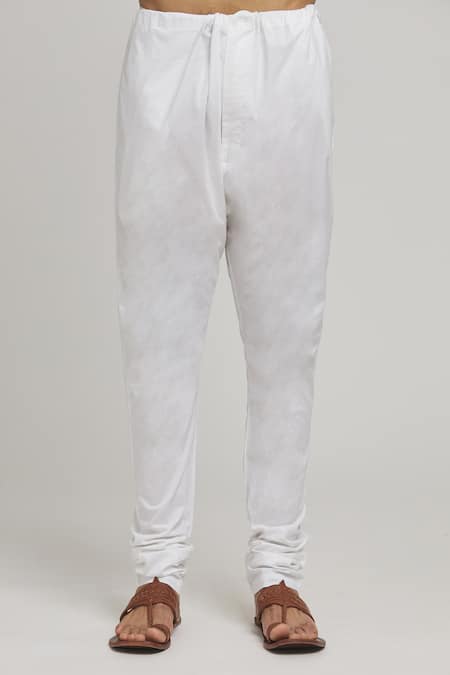 Aham-Vayam_Green Cotton Sequins, Embroidery Festive Kurta And Churidar Set _at_Aza_Fashions