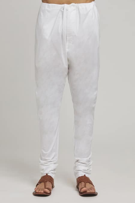 Aham-Vayam_Multi Color Cotton Sequins Rang Embroidered Kurta And Churidar Set _at_Aza_Fashions