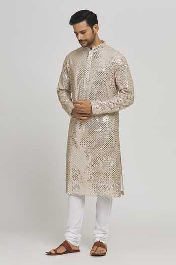 Buy Aham-Vayam Ivory Cotton Sequins, Embroidery Dhoomdhaam Kurta And Churidar Set Online at Aza Fashions Buy_Aham-Vayam_Ivory Cotton Sequins, Embroidery Dhoomdhaam Kurta And Churidar Set _Online_at_Aza_Fashions