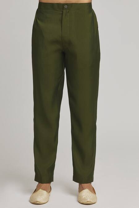 Aham-Vayam Green Cotton, Silk Sequins, Embroidery Riwazz Embellished Kurta Churidar Set at Aza Fashions Aham-Vayam_Green Cotton, Silk Sequins, Embroidery Riwazz Embellished Kurta Churidar Set _at_Aza_Fashions