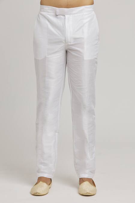 Aham-Vayam Off White Cotton Embroidery Stripe Pattern Jacket Kurta Set at Aza Fashions Aham-Vayam_Off White Cotton Embroidery Stripe Pattern Jacket Kurta Set _at_Aza_Fashions